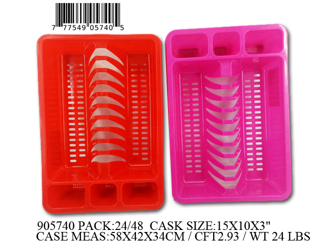 15X10X3"PLASTIC DISH DRAINER RACK