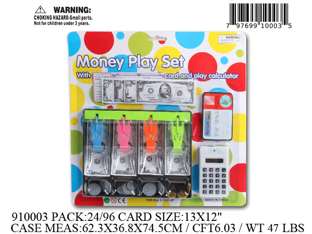 13X12"US PLAY MONEY CASHIER PLAY SET
