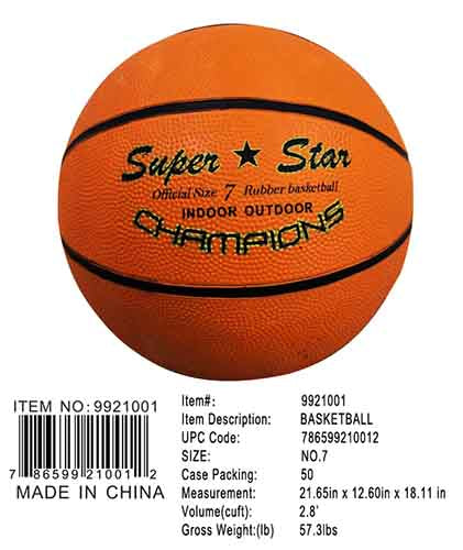 SIZE 7 ORANGE BASKETBALL BALL