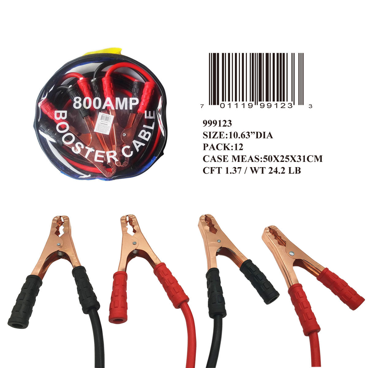 800 AMP 90"BOOSTER CABLE