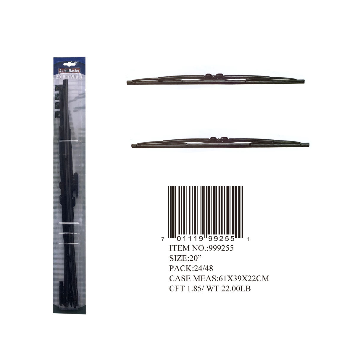 20"2PC CAR WINDSHIELD WIPER