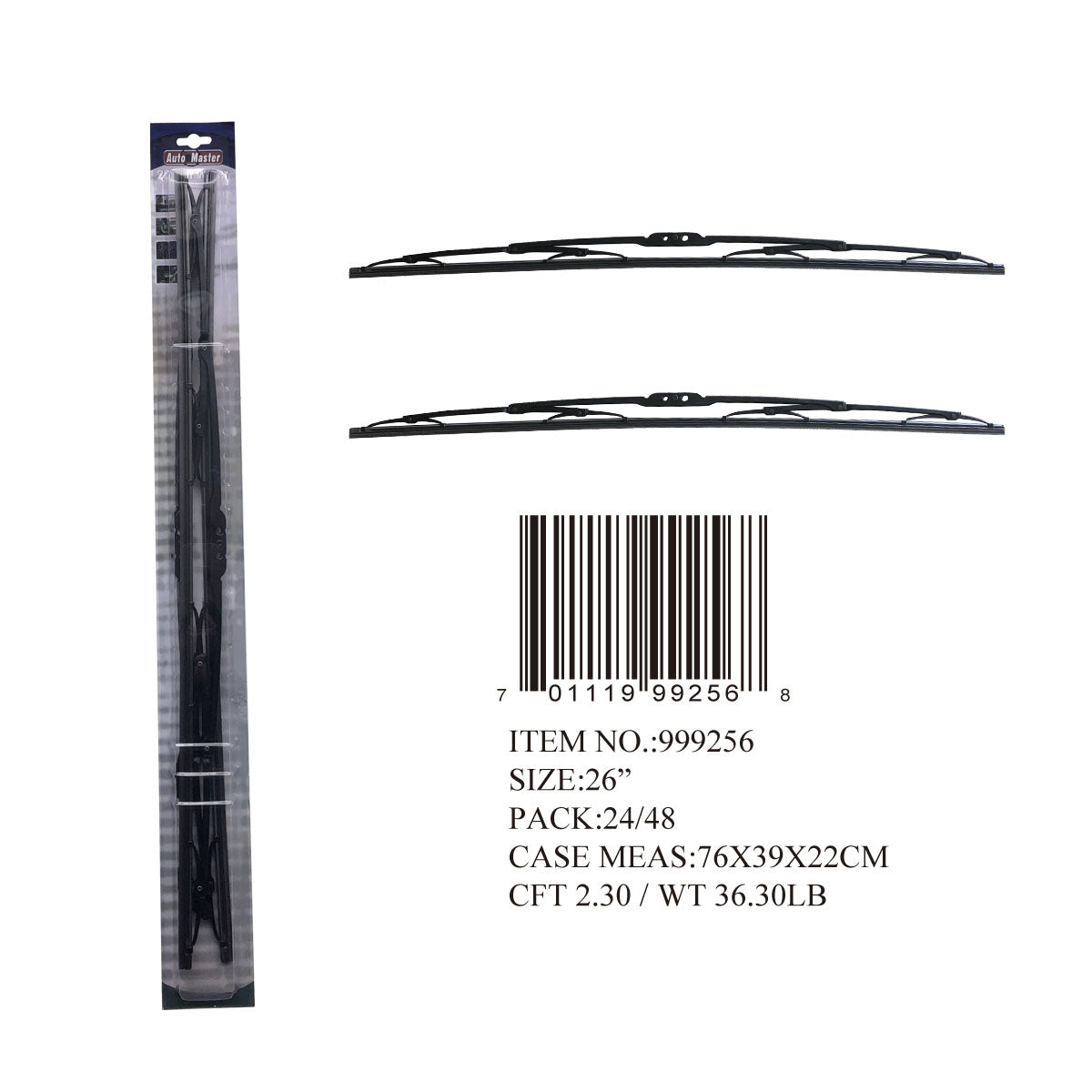 26" WINDSHIELD WIPER 2PC SET