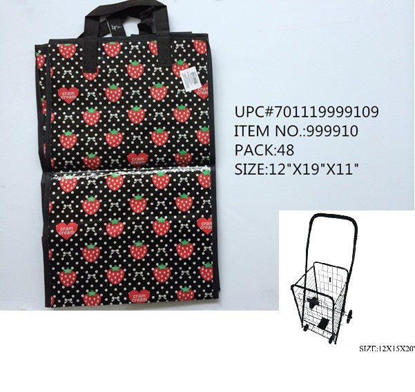 11X12X19"OPEN BAG FIT SMALL SHOPPING CAR