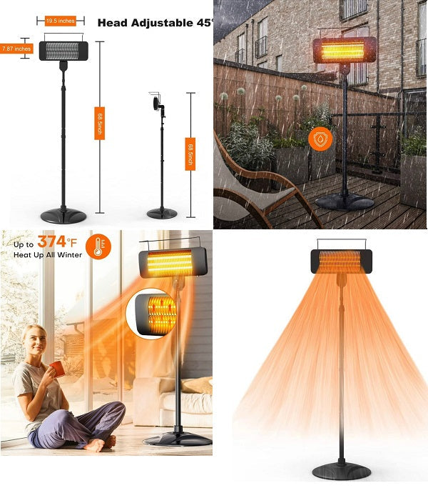 110V 1500W OUTDOOR HEATER+ADJ STAND – CBB Group Inc.