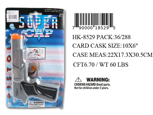 10X6"SILVER 45 SUPER CAP GUN