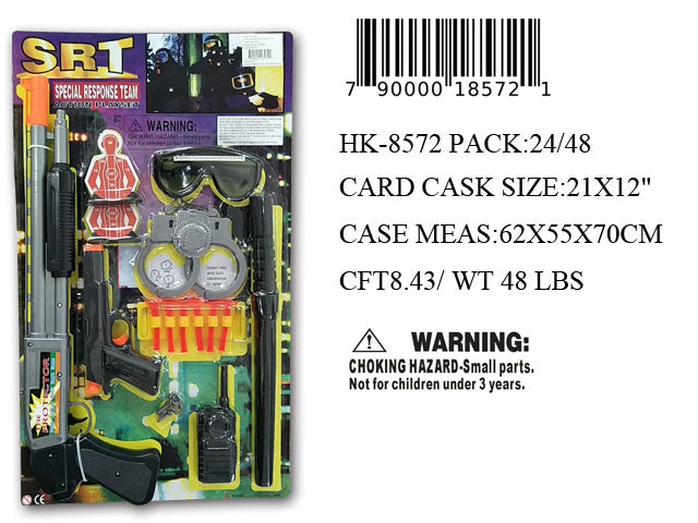 21X12"SRT POLICE DART GUN PLAY SET