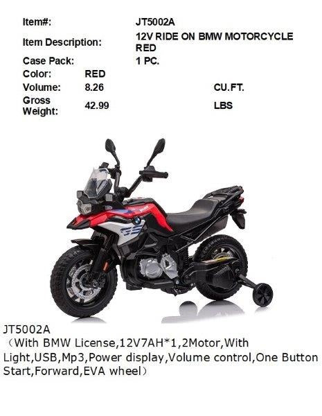 12V RIDE ON BMW MOTORCYCLE RED