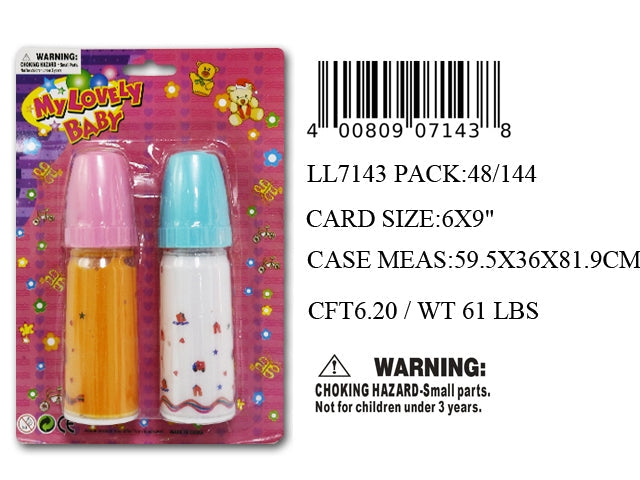 9X6"2PC BABY DOLL MAGIC BOTTLE SET