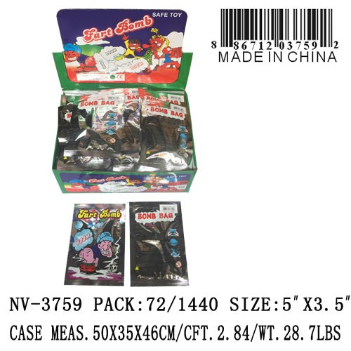 FART SMELL BOMB BAG 6 DOZ./DBX