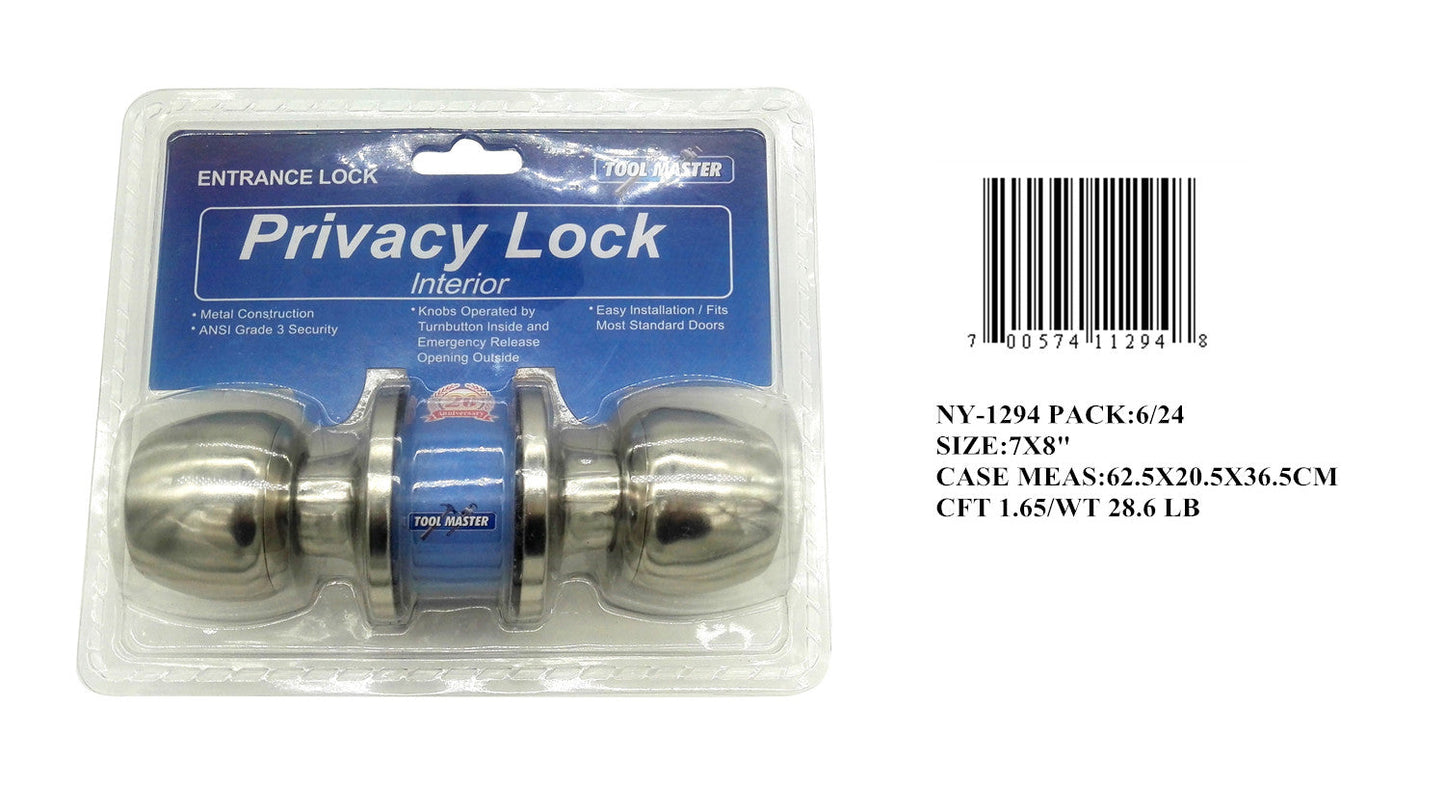 BATHROOM LOCK SILVER