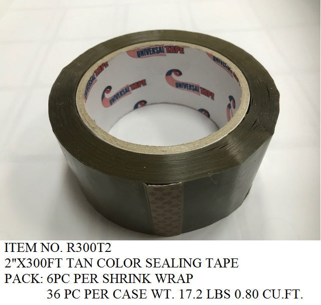 2"X100YD TAN SEALING TAPE