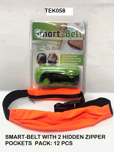 SMART BELT W/2 ZIPPER POCKETS