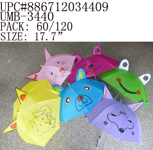 24"CHILDREN UMBRELLA ANIMAL DESIGNS