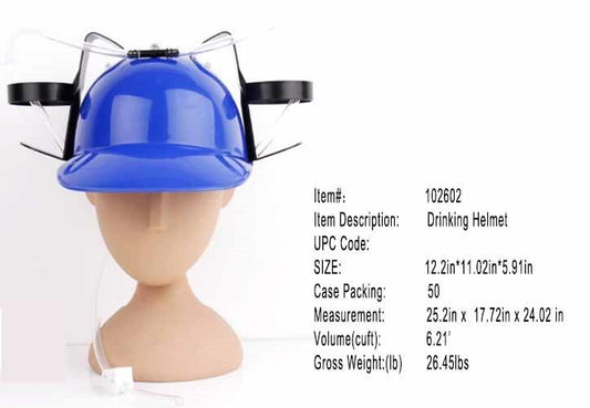 BLUE BEVERAGE HELMET