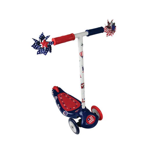 PATRIOTIC CHILDREN'S 3 WHEEL KICK SCOOTER