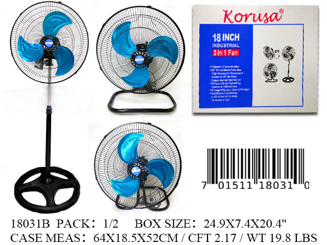 3IN1 KORUSA INDL FAN 3 BLADE