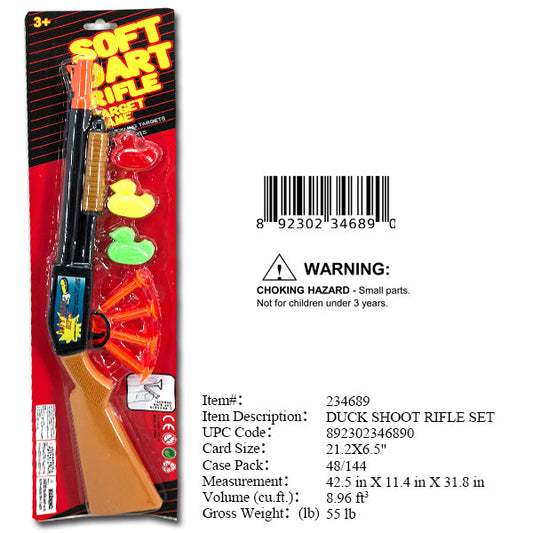21X6.5"SOFT DART RIFLE GUN+3 DUCKS