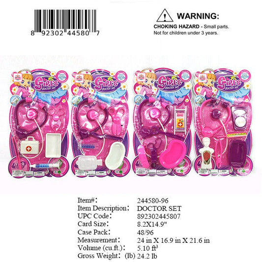 14.9X8.2" GIRLS DOCTOR PLAY SET