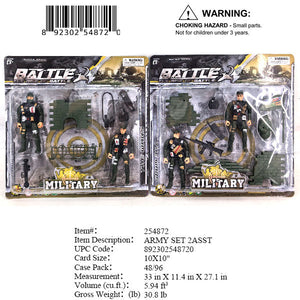 10X10"MILITARY SOLDIER FIG. PLAYSET