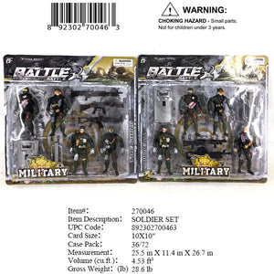 10X10"4PC SOLDIER FIG.PLAY SET