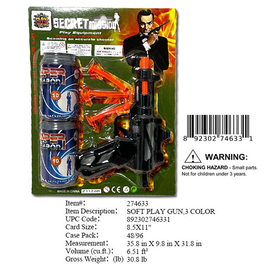 11X8.5"SOFT DART  GUN+2 TARGETS