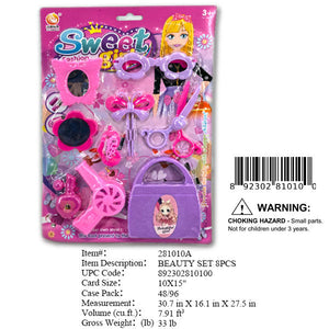 10X15"GIRLS SWEAT BEAUTY PLAY SET