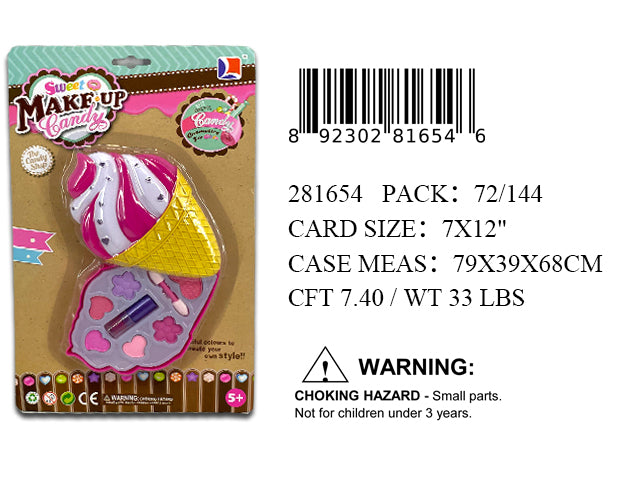 12X7"ICE CREAM COMPACT MAKE UP SET