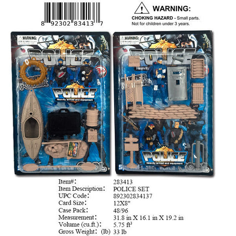 12X8"SWAT POLICE ACTION FIG. PLAY SET