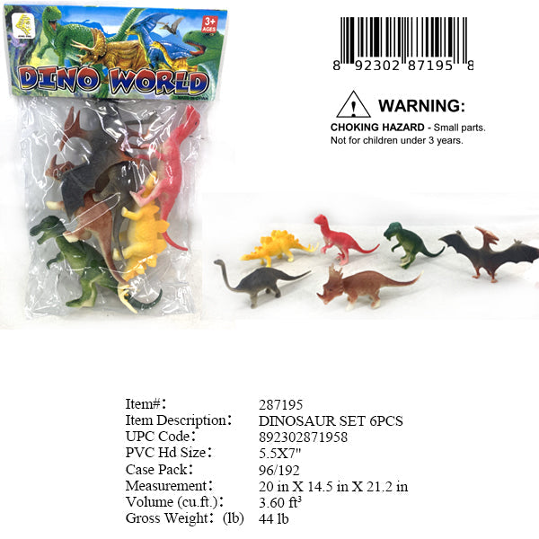 5.5X7"MIX ASST DINOSAUR FIGURES