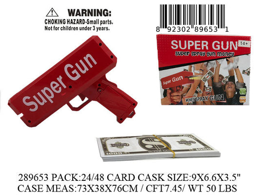 9X7X4"B/O SHOOT MONEY GUN PBX