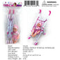 24,8X14.5X34.2"14"IC BABY DOLL+METAL STROLLER