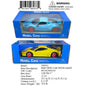 13X7X4"F/P IC LIGHT UP FAMOUS SPORT CAR