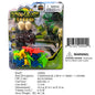 9.8X8"3"16PC DINOSAUR FIGURE & EGGS PLAY SET