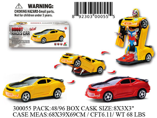 8X3X3"B/O IC BUMPNGO ROBOT SPORT CAR