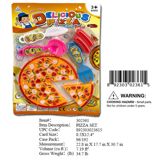 8.5X12.4"PIZZE PLAY SET