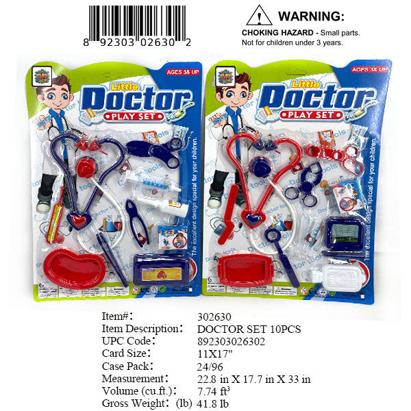 17X11"BOYS DOCTOR PLAY SET