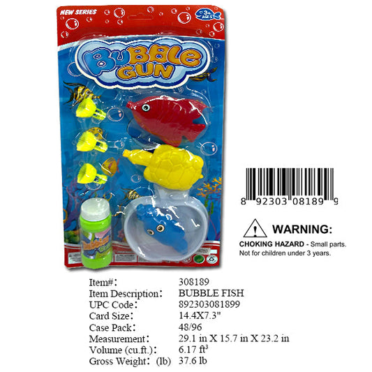 14.4X7.3" FISH BUBBLE PLAY SET