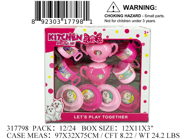 12X11X3"12PC PLAY TEA SET WBX