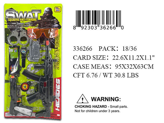 22.6X11.2"SWAT POLICE GUN PLAY SET