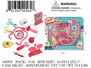 16.90X12.2X2.1"GIRL LITTLE DOCTOR PLAY SET