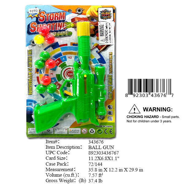 11.2X6.8"BALL GUN SHOOTING PLAY SET