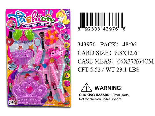12.6X8.3"GIRLS BEAUTY PLAY SET