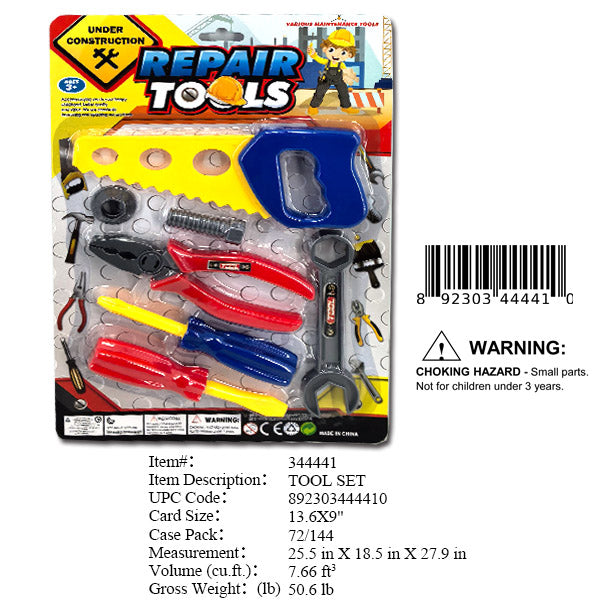 13.6X9"TOY PLAY TOOLS SET