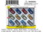 13.4X9.8X1.6"12PC P/B METAL SPORT CAR