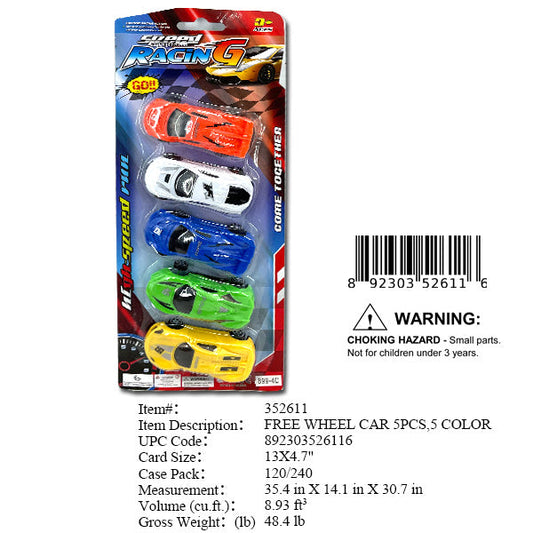13X4.7"5PC F/W SPORT RACING  CAR
