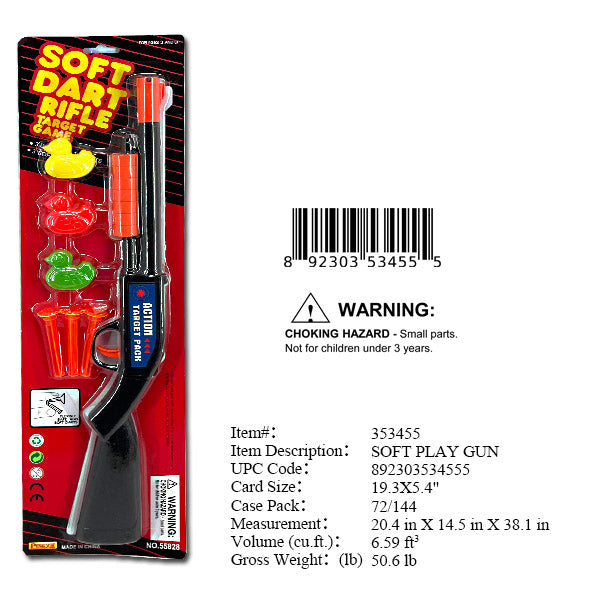 19.3X5.4"SOFT DART RIFLE  GUN SET