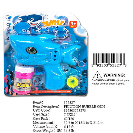 7.5X8.1"SHARK FRICTION  BUBBLE GUN