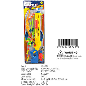 24X6.9"SHOOT BALL GUN & BOW ARROW SET