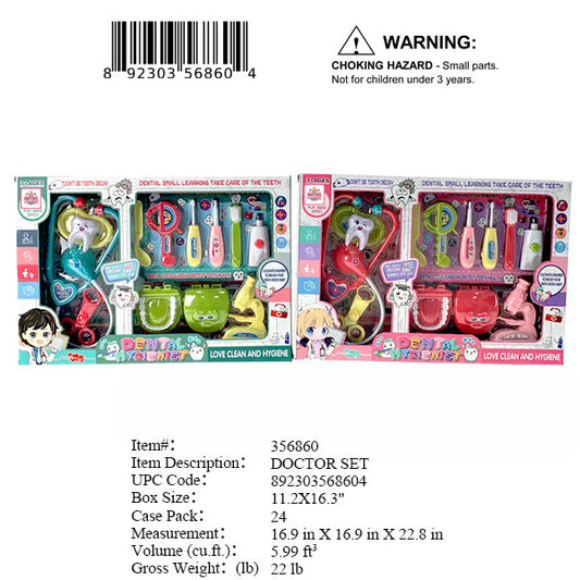 11.2X16.3X2"DENTIST DOCTOR SET