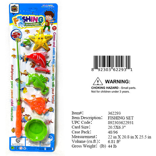 20.5X6.3"FISHING GAME PLAYSET